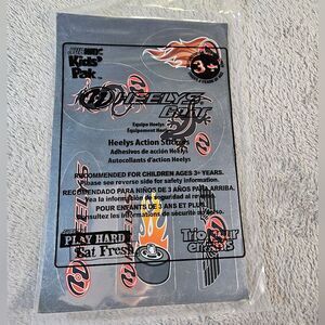 NWT Variety of Heely's Sticker Subway Kids Pack Six Stickers Per Sheet